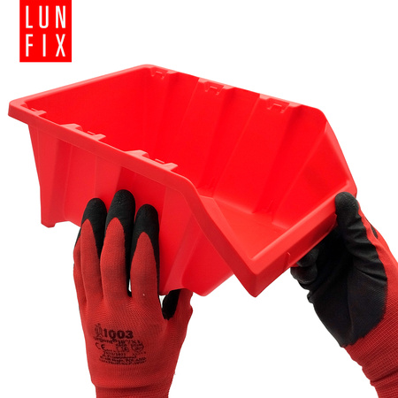 Kontejnery na nářadí červené 295x198x133mm 5ks.