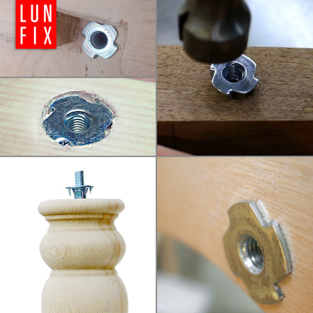 Naražecí matice M5 (5x8mm) šestihranná pozinkovaná 50ks.