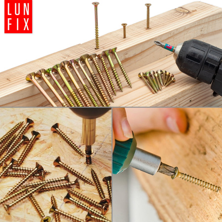 Vrut se zápustnou do dřeva a dřevotřísky 4,5x60 250ks.