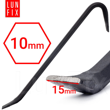 Páčidlo na vytahování hřebíků 300mm ocelové