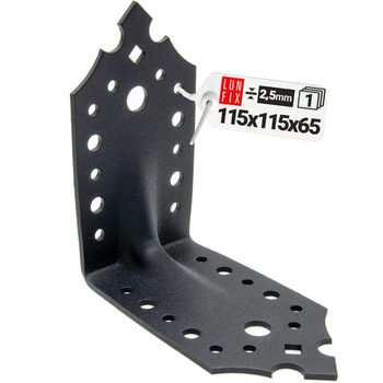 Dekorativní úhelník s prolisem SDKP1 115x115x65x2,5 1 ks.