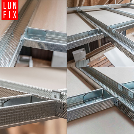 Spojka úrovňová CD profilů montáž sádrokartonu 100ks