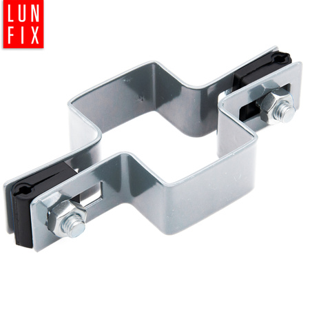 Příchytka plotového panelu průběžná 40x60mm stříbrná