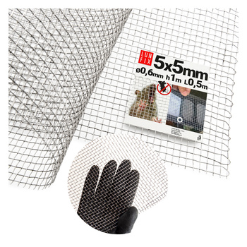 Nerezové pletivo očko 5x5 mm fi0,6mm 1000x500mm