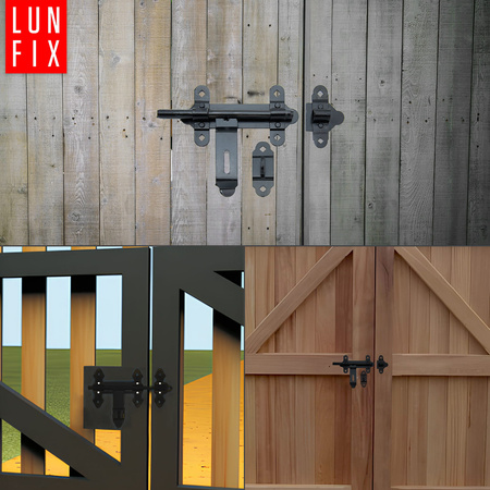 Bránová závora 250 mm pro vrata a brány černá ZR2