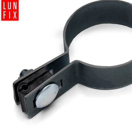 Příchytka plotového panelu průběžná fi42mm šedá