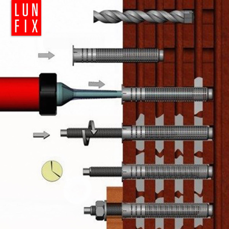 Sítko plastové pro ukotvení v dutinách 12x80mm M6