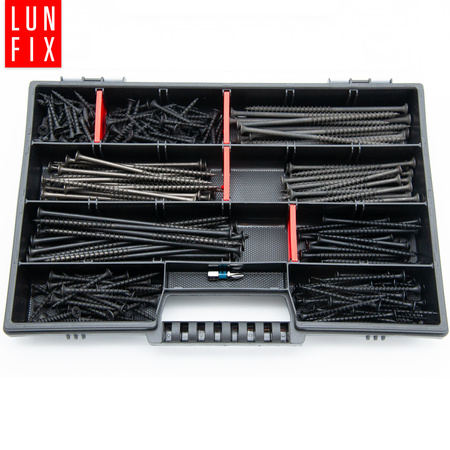 Sada šroubů do sádrokartonu 280ks + koncovka PH2