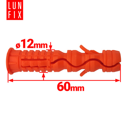 Hmoždinka univerzální 12x60mm 100ks.