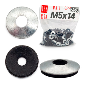 Podložka s těsnící gumou EPDM 5x14 mm pozinkovaná 250ks