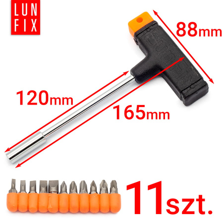 Šroubovák typ T sada bitů 11 kusů