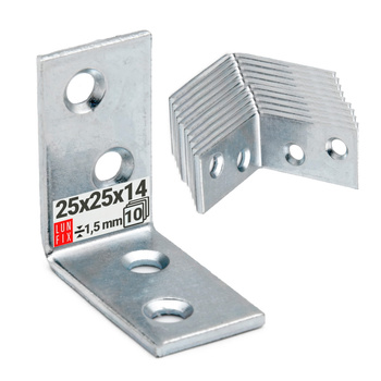 Úzký úhelník 25x25x14x1,5 10ks.