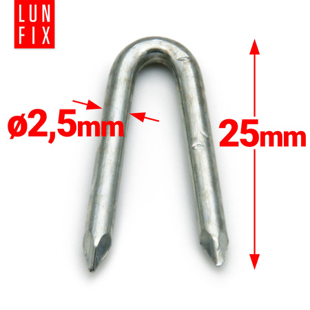 Skoby pozinkované 2,5x25mm 5kg