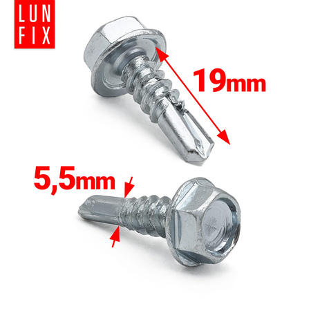 Příchytka panelu 5,5x19 grafitová 100 ks.