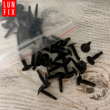 Samovrtný šroub 4,2x13 do kovu fosfátovaný s talířovou hlavou 100ks.