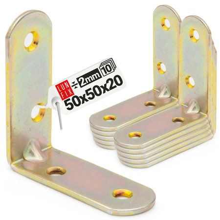 Nábytkový úhelník 50x50x20x2 KR5 10ks.