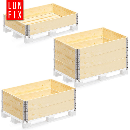 Paletový nástavec 120x80x20cm dřevěný skládací