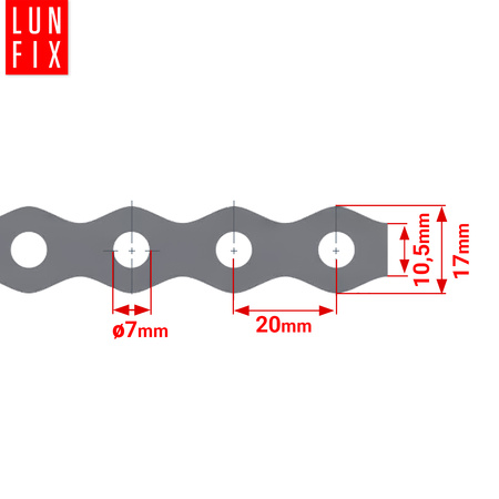 Zavětrovací pás 17x0,7 TM17 upevňovací páska role 25m