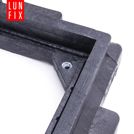 Poklop šachty, víko 60x60 cm, černý