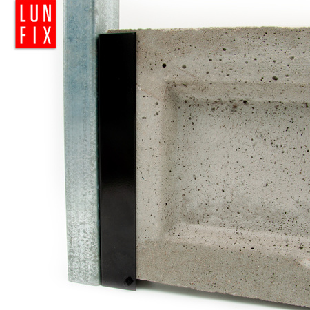 Koncový držák podhrabové desky 55x250 černý