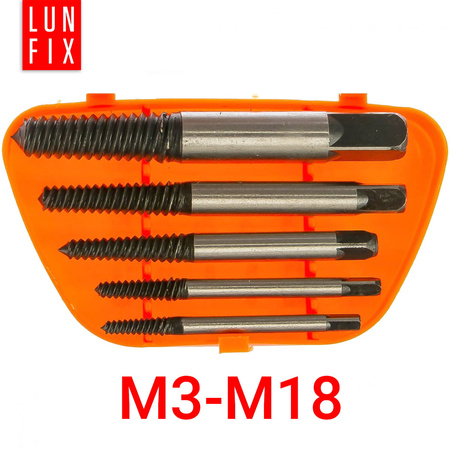 Vytahovače na zlomené šrouby, čepy 5ks.