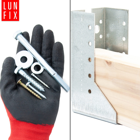 Závěs trámu 70x125x2 mm dělená botka