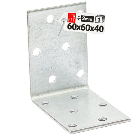 Montážní úhelník 60x60x40x2 KM7 1ks.