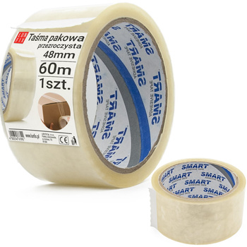 Průhledná akrylová balicí páska Smart 48 mm/60 m