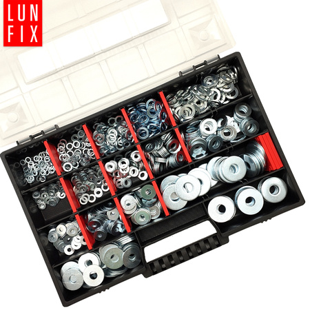 Sada kovových podložek 750 kusů M4-M10 DIN:127, 125, 9021