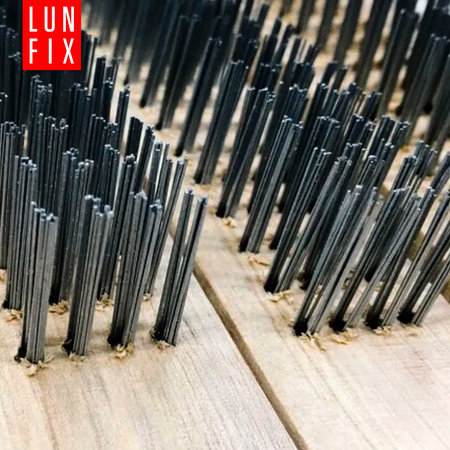 Ruční dřevěný drátěný kartáč 4 řady 27 cm