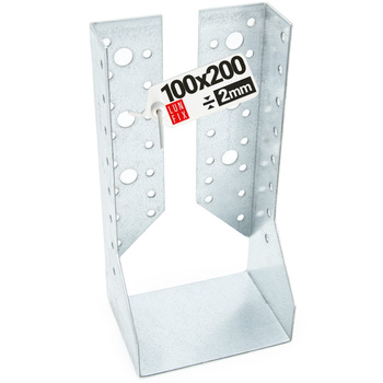 Závěs trámu 100x200x2 mm dělená botka