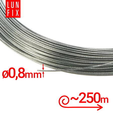 Vázací drát pozinkovaný měkký 0,8 mm 1 kg