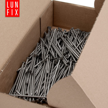 Vroubkované hřebíky 3,1x60 mm 2,5" černé 5 kg