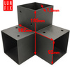 Spojka trámů Y 90x90mm čtvercová podpora 3 konce