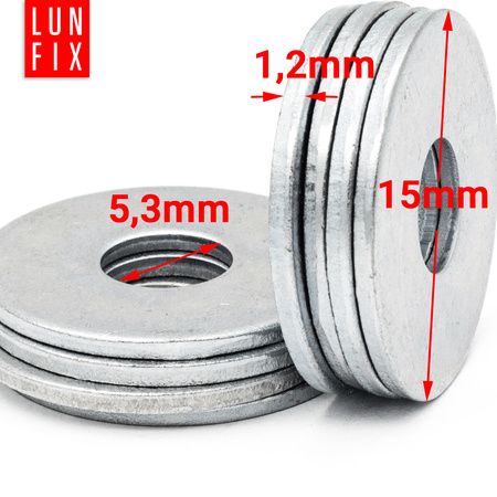 Podložka velkoplošná M5 DIN9021 25ks