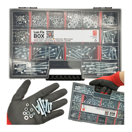 Sada válcových šroubů,  matic a podložek M5-M6 540 kusů