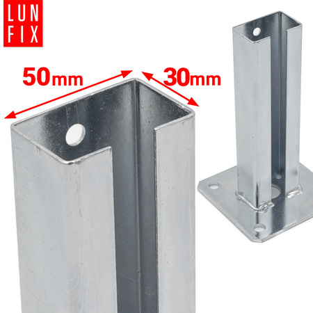 Patka na plotový sloupek 60x40 mm