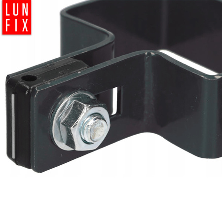 Příchytka plotového panelu rohová 40x60mm šedá