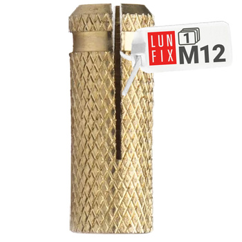 Mosazné rozpěrné kotevní pouzdro M12 1 ks.