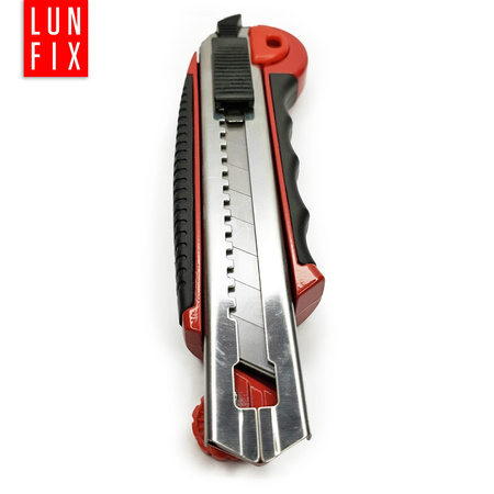 Nóż z ostrzem łamanym premium tapeciak 18mm + 5 ostrzy wymiennych