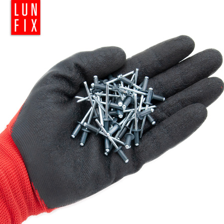 Nýt trhací 4,8x10mm hliník/ocel se zapuštěnou hlavou 100ks antracitový RAL7016