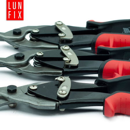 Nůžky na kov a plech 250mm levé pravé rovné 3ks