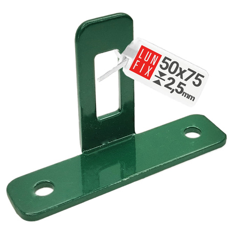 Příchytka typu T na plotové panely zelená 1ks.