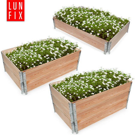 Vyvýšený záhon 120x80x20cm dřevěný