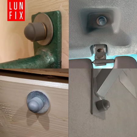 Krytka pro šrouby a matice se šestihrannou hlavou M14/22 šedá 100 ks