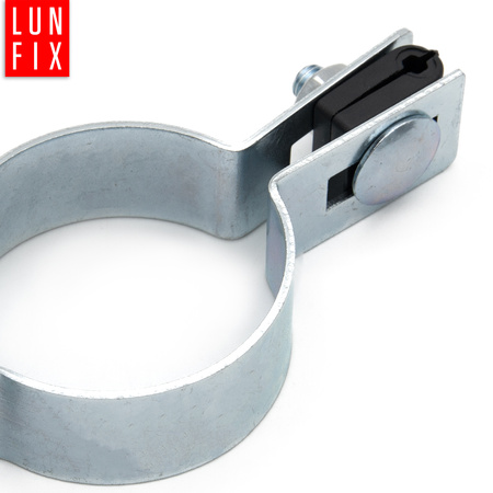 Příchytka plotového panelu průběžná fi42mm stříbrná