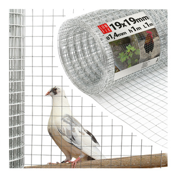 Svařované chovatelské pletivo oko 19x19 drát 0,8mm pozinkované h1m role 1m