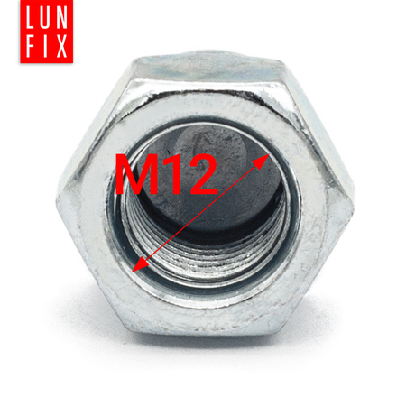 Klobouková matice M12 DIN 1587 pozinkovaná 10 ks.