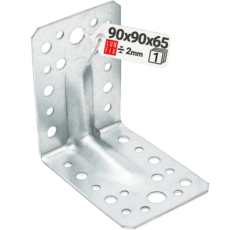 Úhelník s prolisem KPL1 90x90x65x2,0 1 ks.