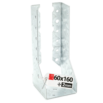 Závěs trámu 60x160x2 mm dělená botka